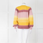 Isabel Marant Etoile Purple and Yellow Stripe Mohair Jumper
