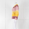 Isabel Marant Etoile Purple and Yellow Stripe Mohair Jumper