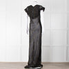 Rat & Boa Black Gold Fleck Sheer Maxi Dress