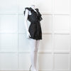 Sandro Black Ruffle Trim Playsuit