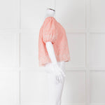 See By Chloe Blush Pink Broderie Off The Shoulder Top