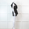Sandro Black Ruffle Trim Playsuit