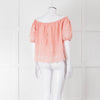 See By Chloe Blush Pink Broderie Off The Shoulder Top
