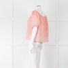 See By Chloe Blush Pink Broderie Off The Shoulder Top