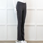 Alo Yoga Black Bootleg Legging Inside Ankle Zip