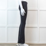 Alo Yoga Black Bootleg Legging Inside Ankle Zip