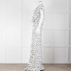 Rat & Boa White Black Polka Dot Large Collar Sleeveless Maxi Dress
