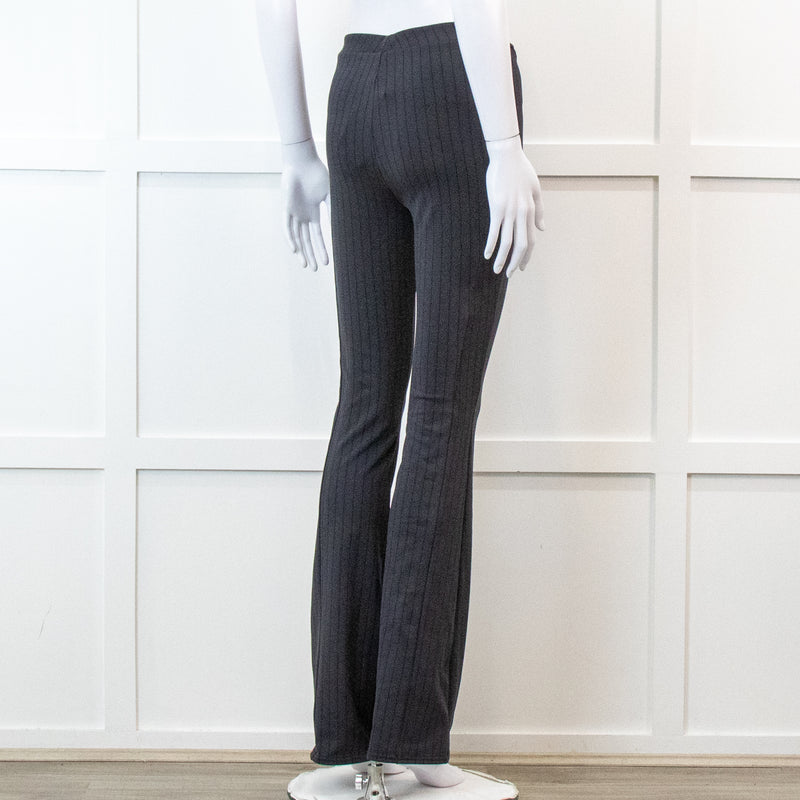 Alo Yoga Black Bootleg Legging Inside Ankle Zip