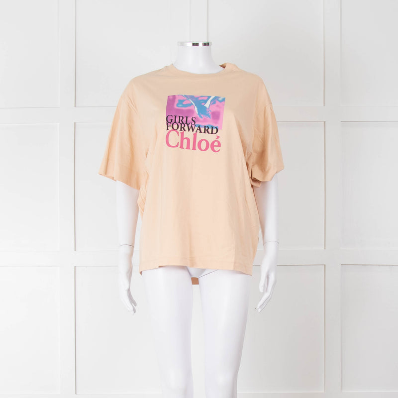 Chloe Girls Forward Nude Graphic T-Shirt