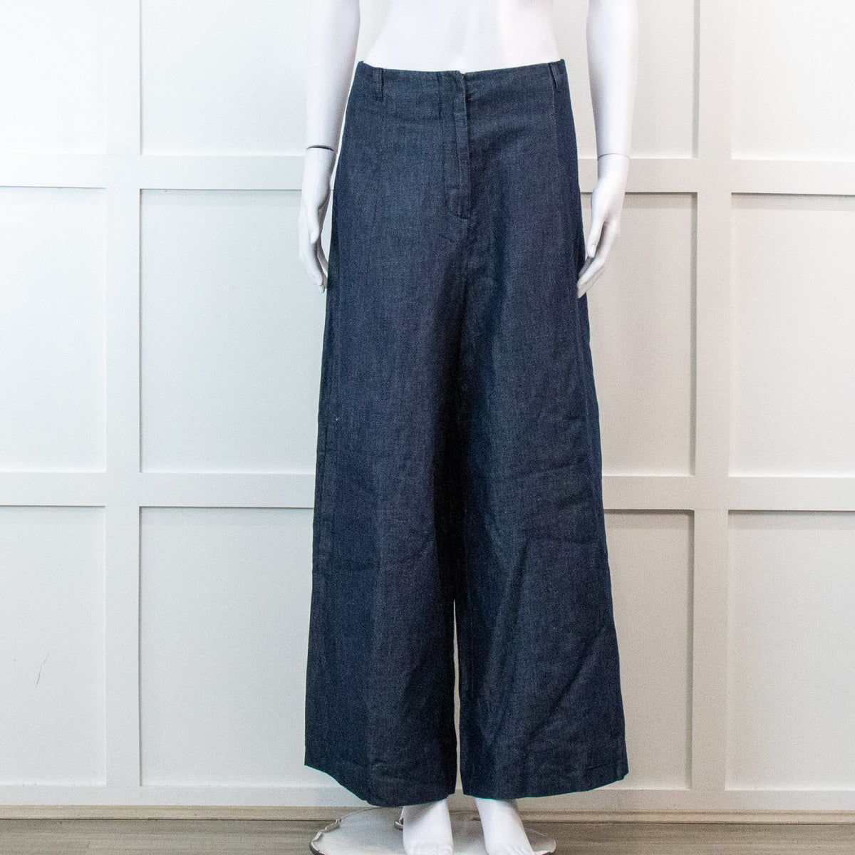 Weekend Max Mara  Chambray Wide Leg Trousers