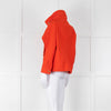 Michael By Michael Kors Orange Cotton Zip Up Jacket