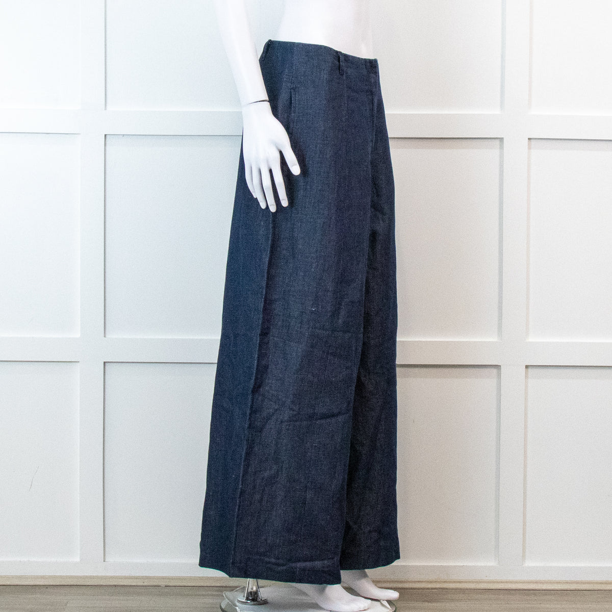 Weekend Max Mara  Chambray Wide Leg Trousers