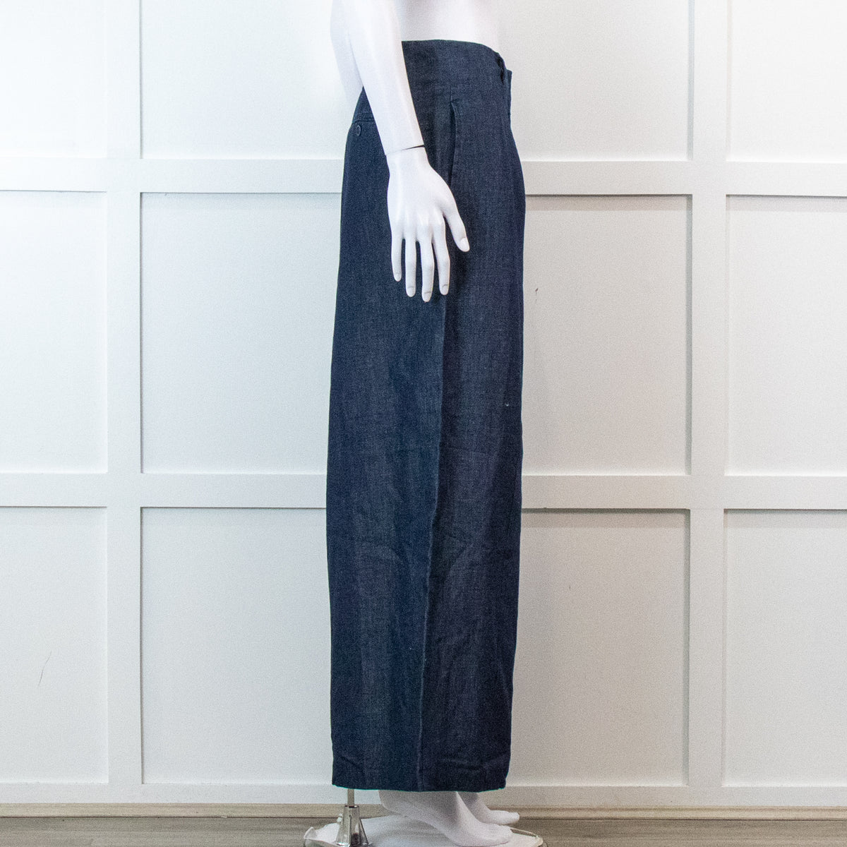 Weekend Max Mara  Chambray Wide Leg Trousers