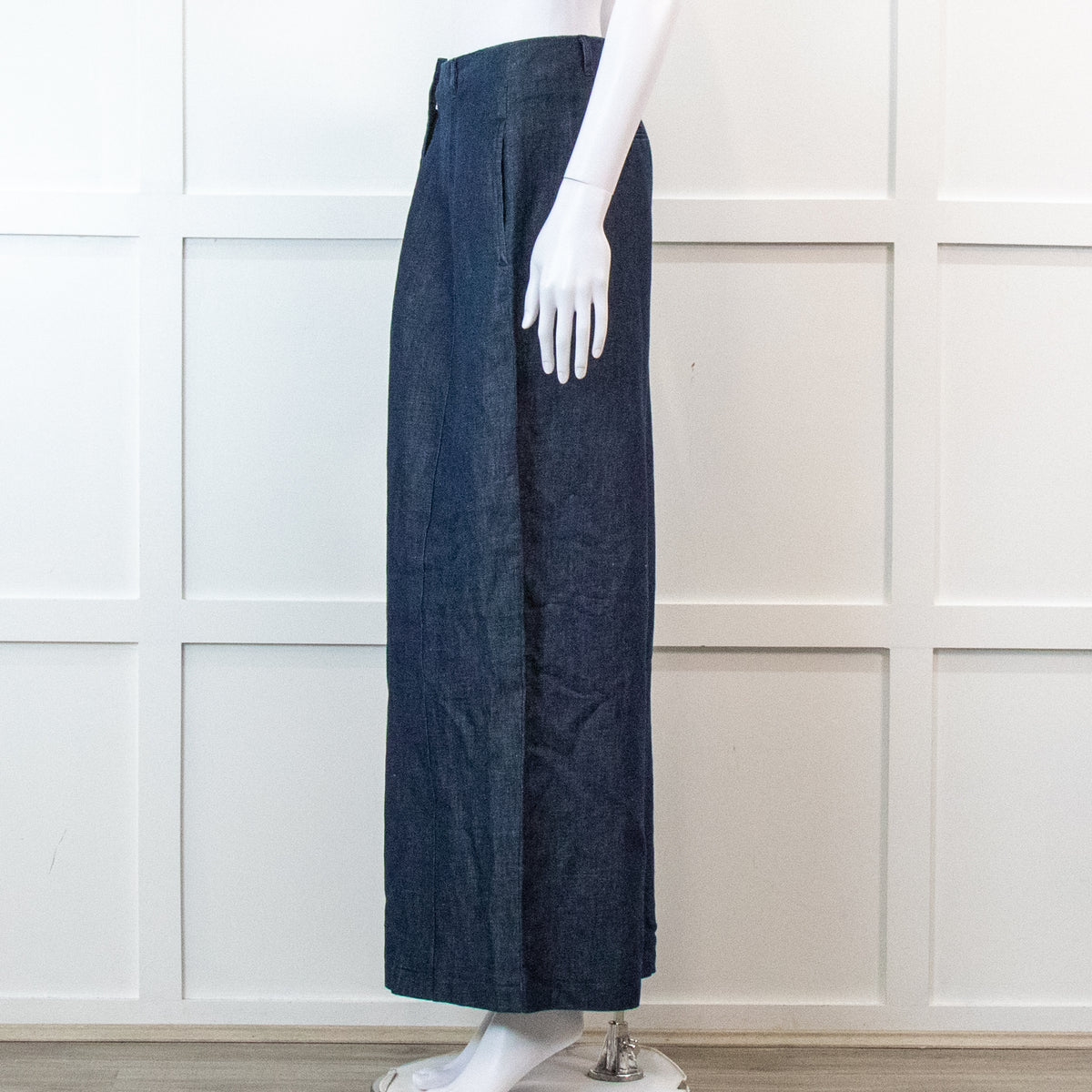 Weekend Max Mara  Chambray Wide Leg Trousers