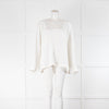 Raey Drop Shoulder Silk Day Top Ivory