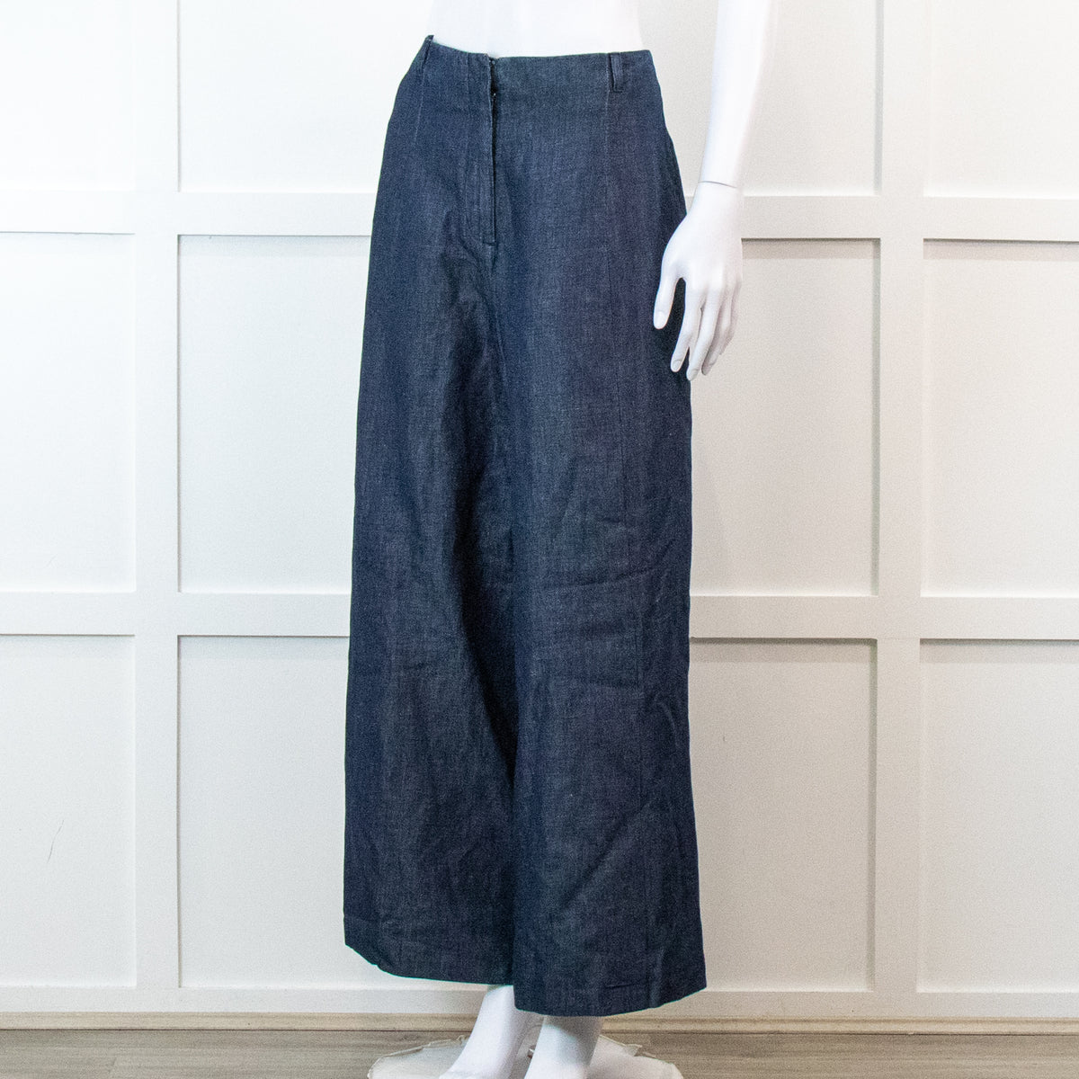 Weekend Max Mara  Chambray Wide Leg Trousers