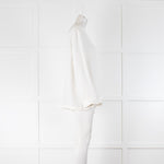 Raey Drop Shoulder Silk Day Top Ivory