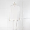 Raey Drop Shoulder Silk Day Top Ivory