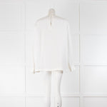 Raey Drop Shoulder Silk Day Top Ivory