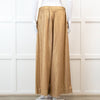 Souvenir Beige Linen Trousers with Gold Shimmer