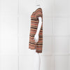Chanel Knitted Short Sleeve Dress with Owl Logo Buttons