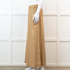 Souvenir Beige Linen Trousers with Gold Shimmer