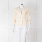 The Row Cream Tailored Blazer Jacket