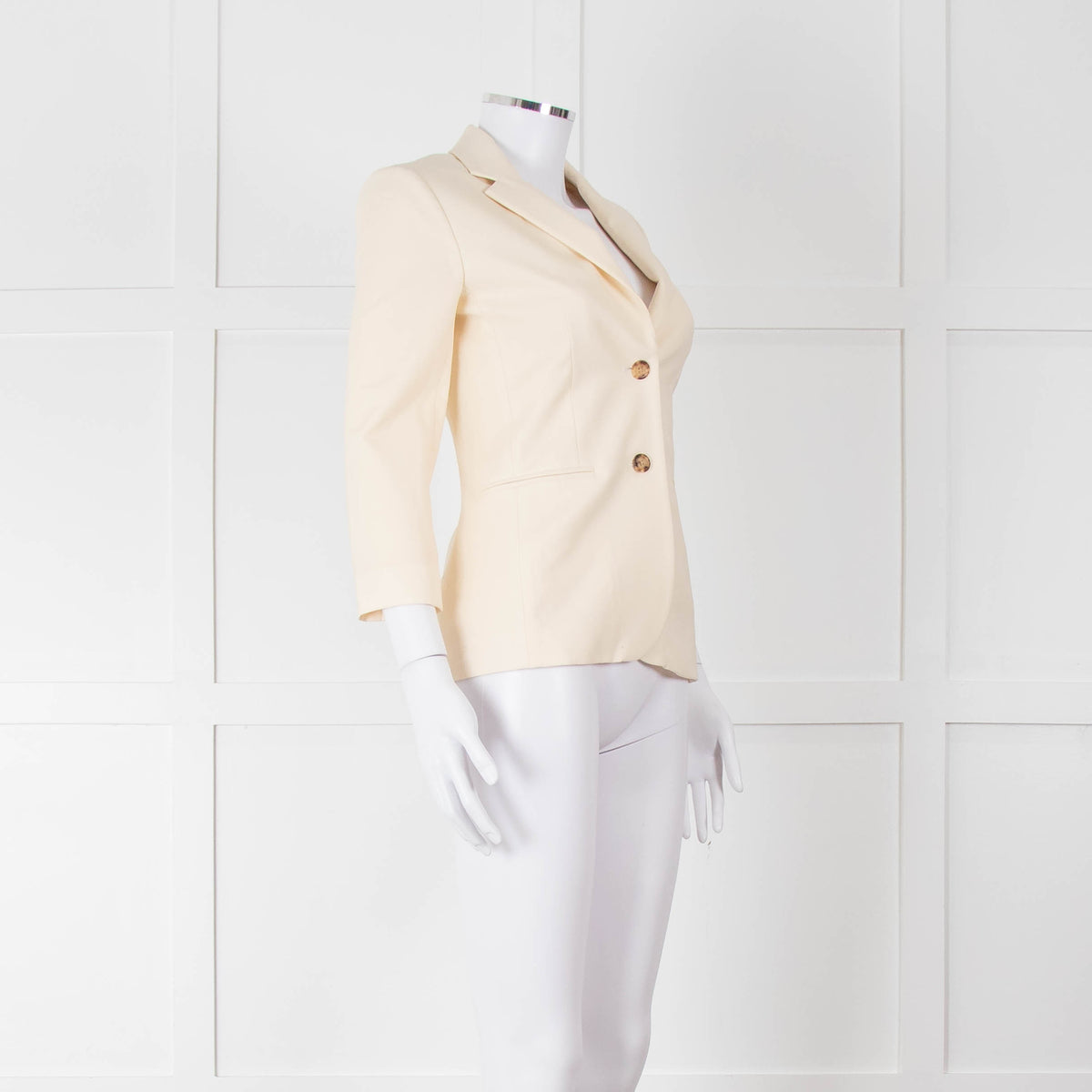 The Row Cream Tailored Blazer Jacket