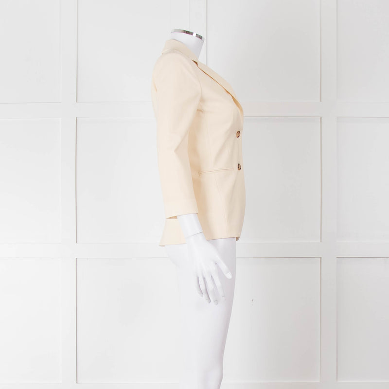 The Row Cream Tailored Blazer Jacket
