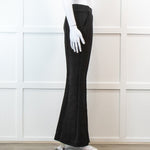 Frame Flared Black Stretch Trousers