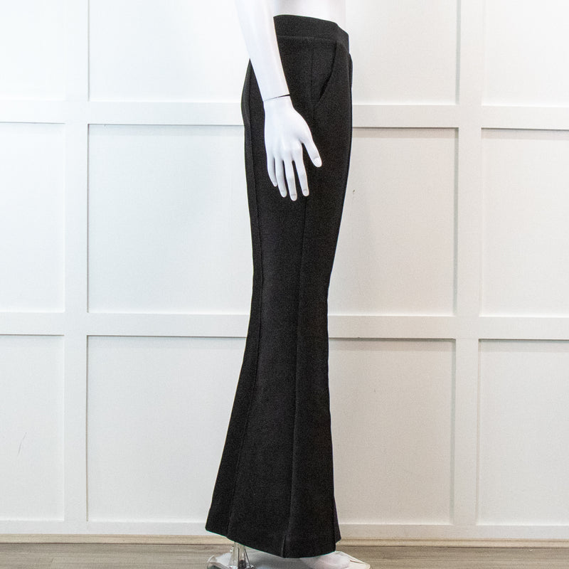 Frame Flared Black Stretch Trousers