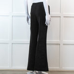 Frame Flared Black Stretch Trousers