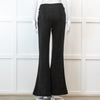 Frame Flared Black Stretch Trousers