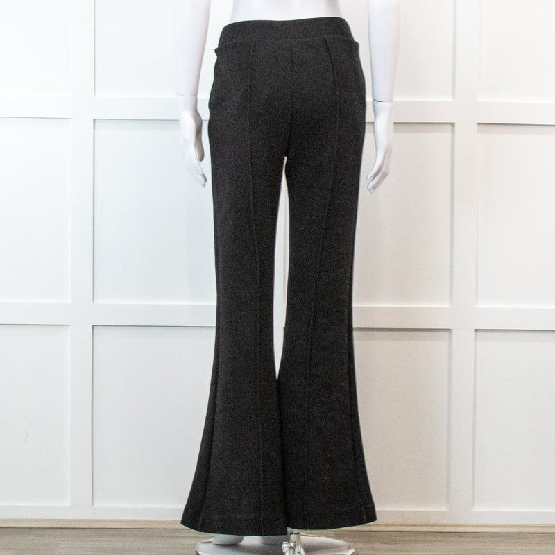 Frame Flared Black Stretch Trousers