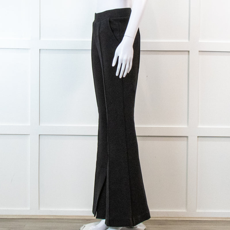 Frame Flared Black Stretch Trousers
