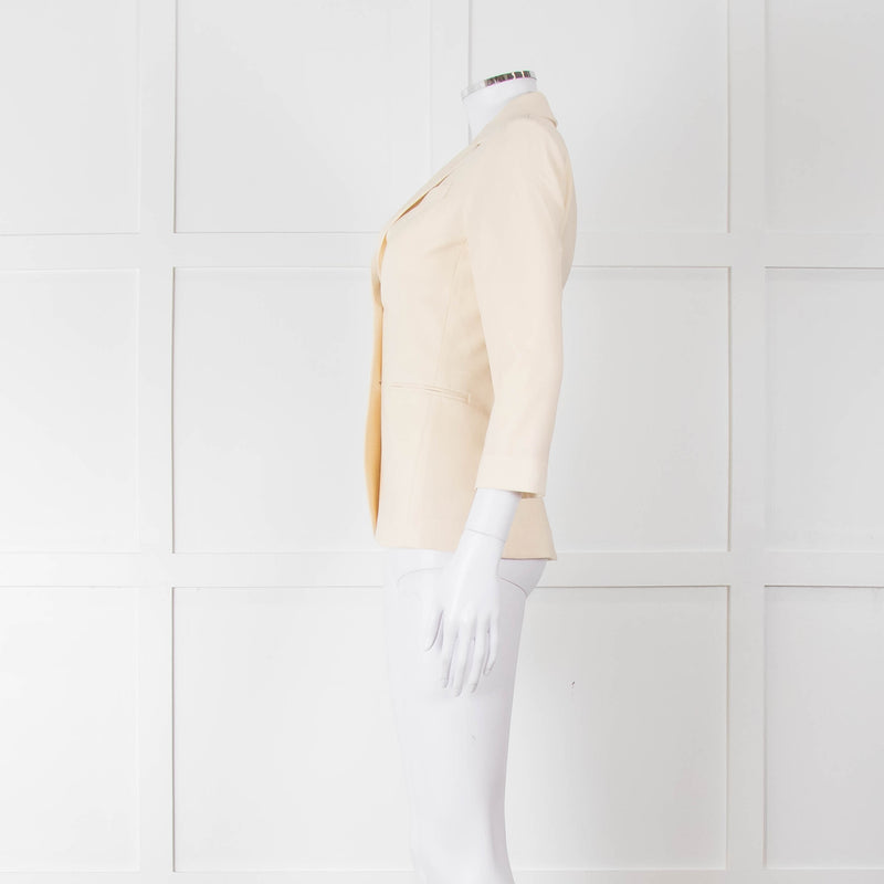 The Row Cream Tailored Blazer Jacket