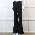 Frame Flared Black Stretch Trousers