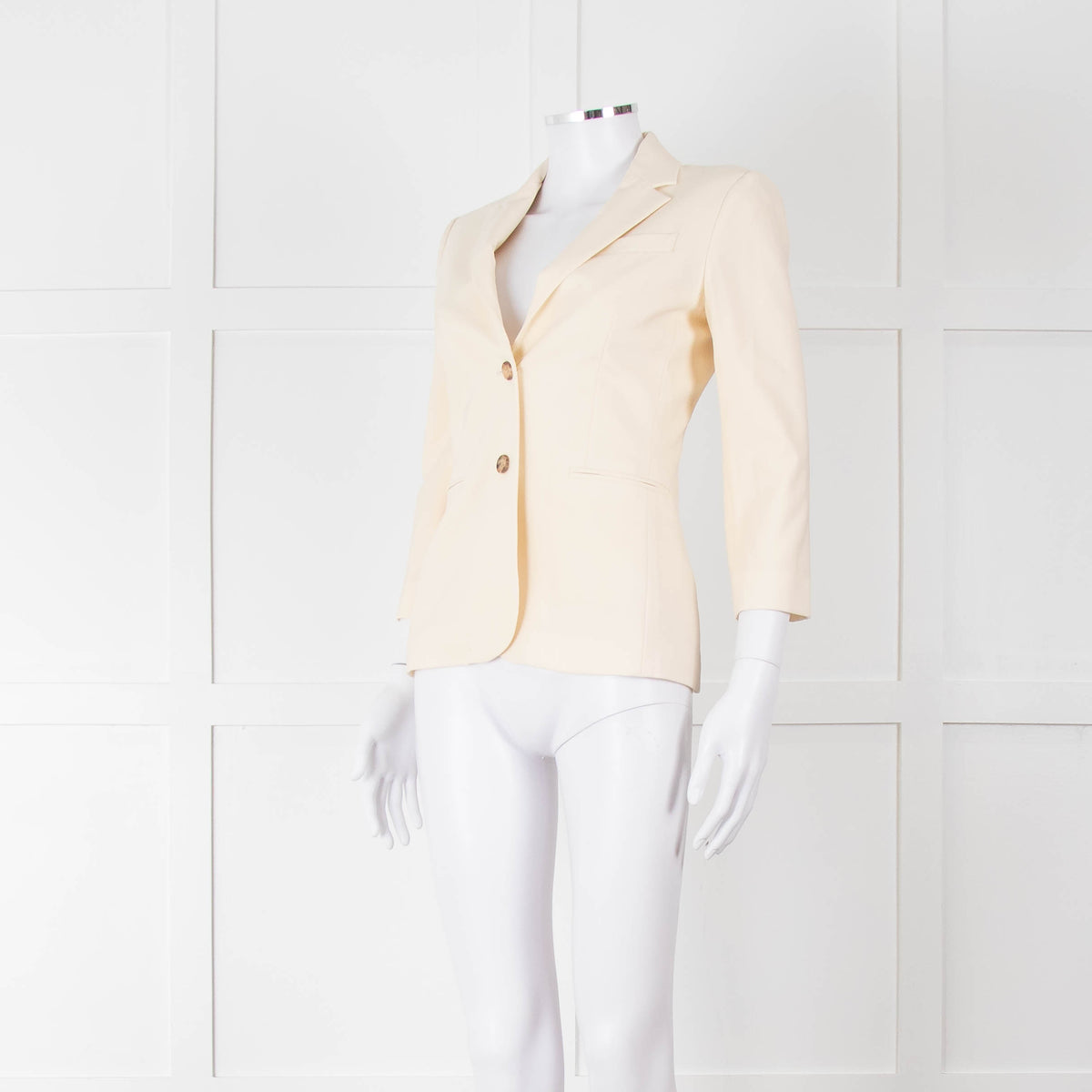 The Row Cream Tailored Blazer Jacket