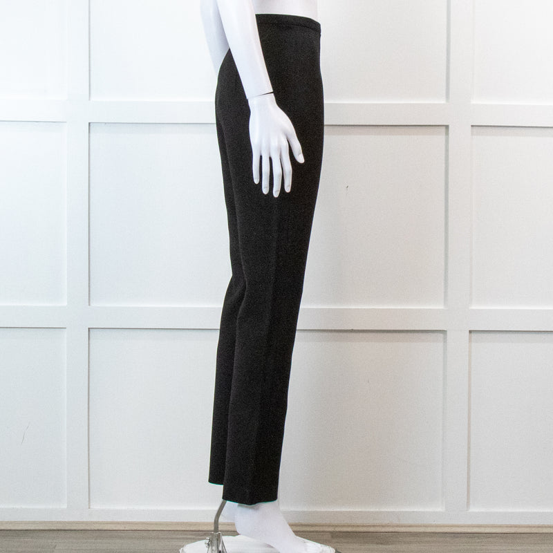 Toteme Black Wool Blend Cigarette Trousers