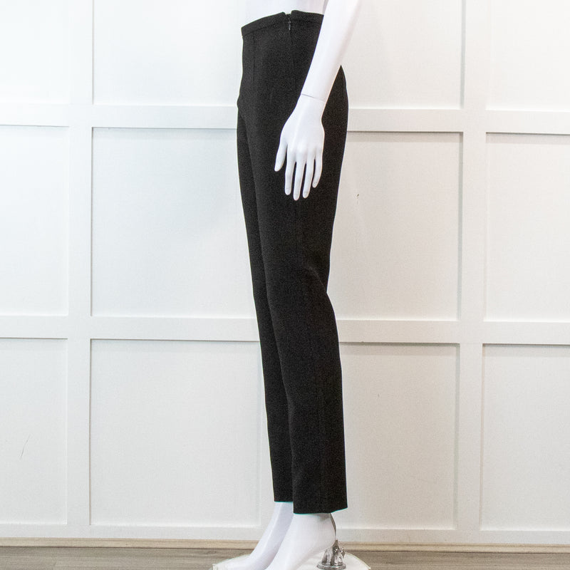 Toteme Black Wool Blend Cigarette Trousers