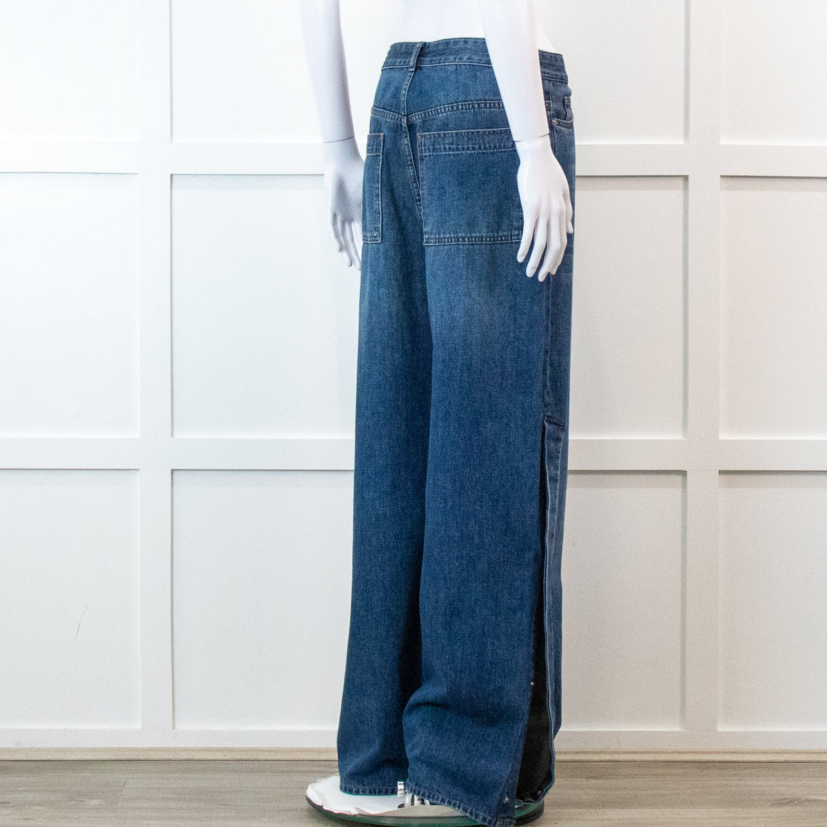 Me + Em Wide Leg Jeans With Side Opening