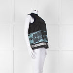 Pringle Black Navy Blue Sleeveless  Top