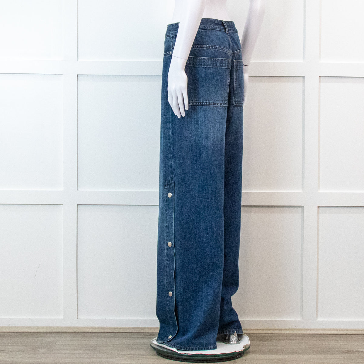 Me + Em Wide Leg Jeans With Side Opening