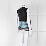 Pringle Black Navy Blue Sleeveless  Top