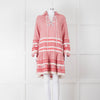 Dodo Bar Or Red Cotton Tie Front Midi Dress