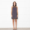 Prada Black Studded Net Sleeveless Dress With Slip