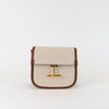 Tom Ford Tara Mini Canvas W/leather Trim Satchel Bag