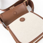 Tom Ford Tara Mini Canvas W/leather Trim Satchel Bag