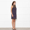 Prada Black Studded Net Sleeveless Dress With Slip