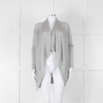 Ralph Lauren Silver Cable Lurex Cardigan